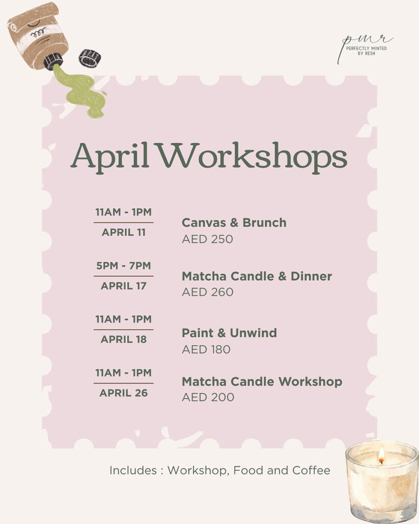 April Workshop Popup