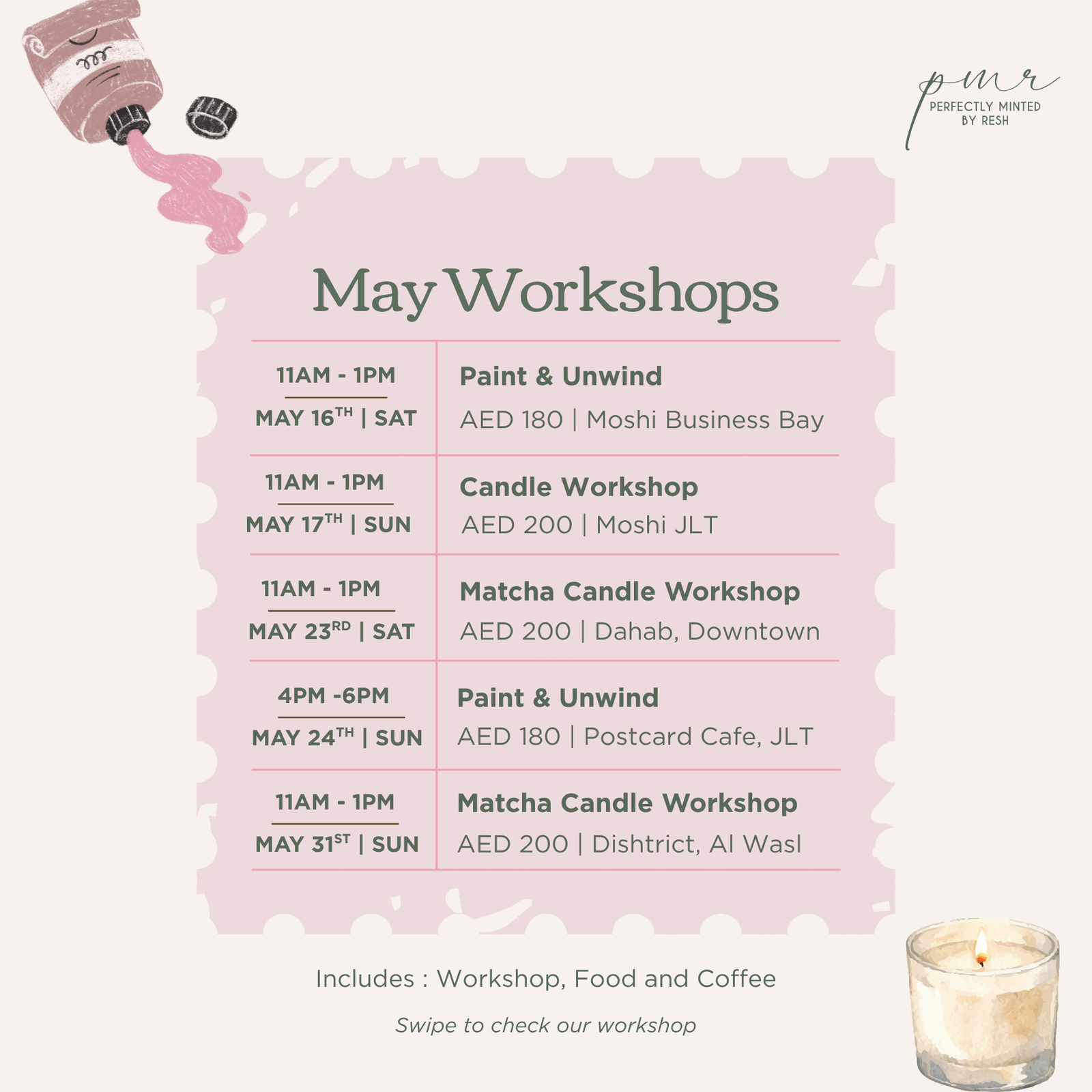May Workshop Popup