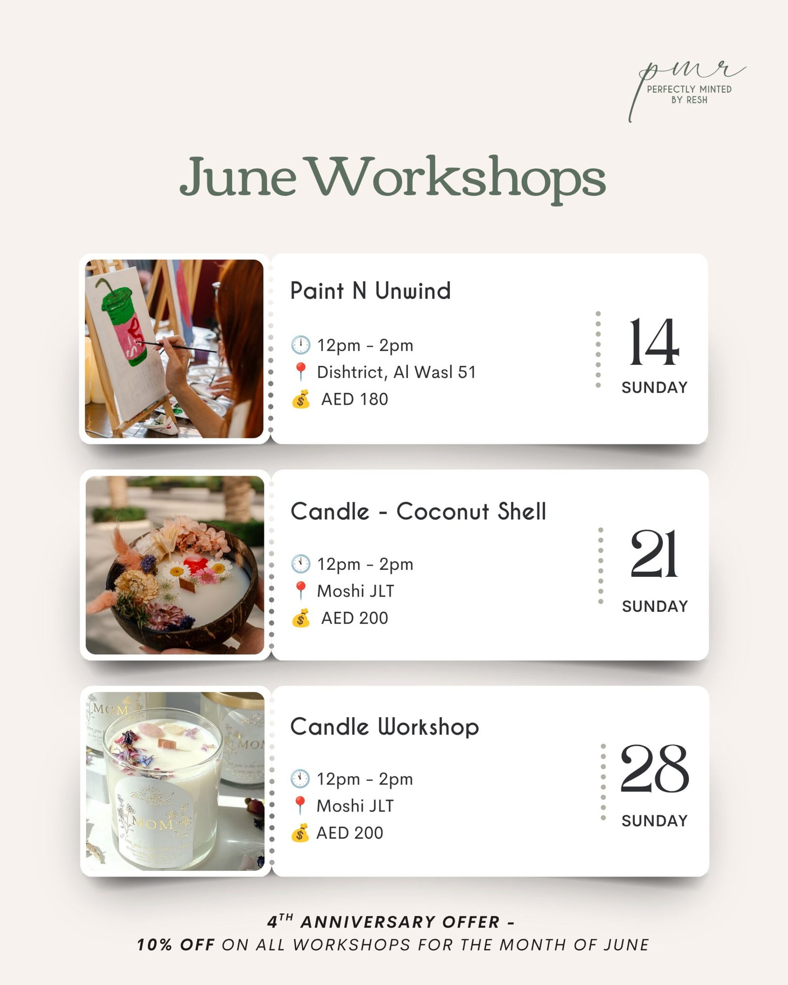 june Workshop Popup