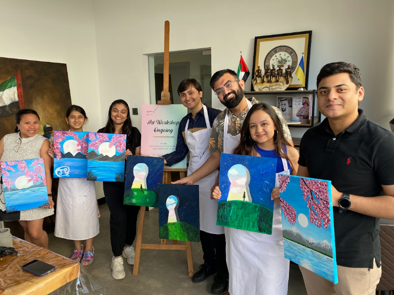 corporate art workshops in Dubai